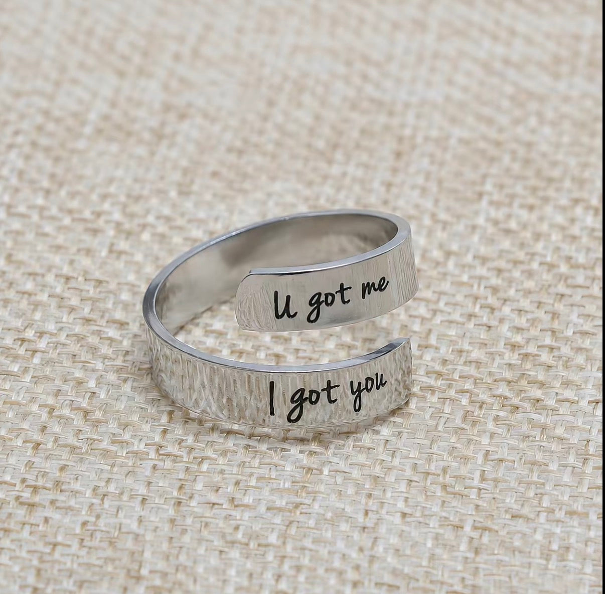 You Got Me I Got You- Army Ring